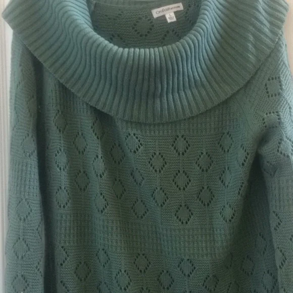 Croft & Barrow Green Women's Sweater - Picture 3 of 5